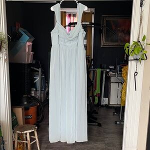 Elegant Light Blue Azazie Barbie Dress